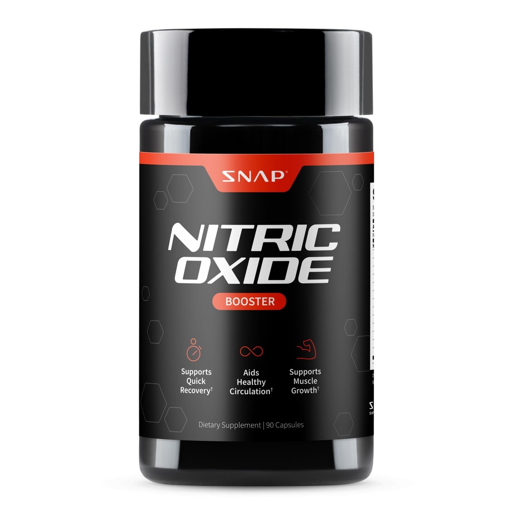 Complementos Nitric Oxide Booster Pre Workout, Muscle Builder - L Arginine, L Citrulline 1500mg Fórmula, Tribulus Extracto &amp; Panax Ginseng, Fuerza &amp; Resistencia (90 cápsulas)
