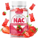 softbear NAC Gummies for Kids &amp; Adults, NAC Supplement 1000mg N Acetyl Cysteine Supports Lung &amp; Liver Health, Antioxidants & Immune System, Strawberry Flavor 60 Count