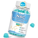 NAC Gummies, NAC Suplemento con Leche Thistle, Selenium, B6, B12 - Antioxidante, Immune Support - N Acetyl Cysteine 600 mg por Gummy - Blueberry Flavored, 60 Cts