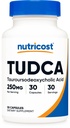 Nutricost Tudca 250mg, 30 Capsules (Acido Tauroursodeoxycholic) - Gluten Free, Non-GMO