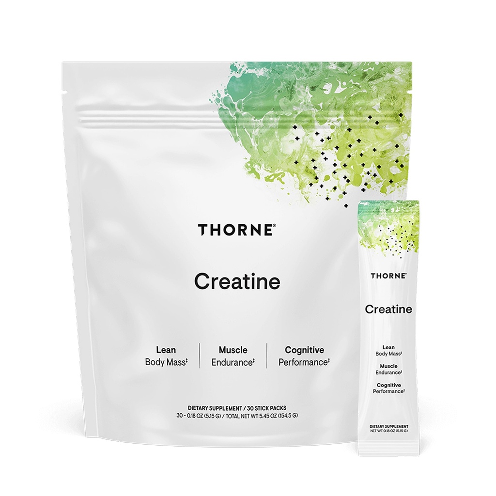 THORNE Creatine - Micronized Creatine Monohydrate Powder - Soporte para los músculos " Función cognitiva* - para Hombres Mujer - Desarrollado - NSF certificado para el deporte - 5 g por Serving - 30 Servimientos