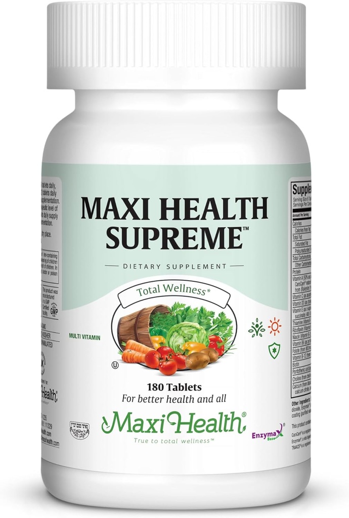 Multivitamina para hombres y mujeres – High Potency Daily Multi with Minerals, CoQ10 & Antioxidantes – Energía, Apoyo Inmunitario, Hueso, Corazón & Bienestar – Vitamina A, C, D, E, B12, B6 & Biotina 180 Tabletas