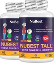 NuBest Tall 10+ - Advanced Bone Strength Formula - Apoya la inmunidad, el desarrollo saludable y el bienestar óptimo - para los niños (10+) " Adolescentes Quien bebe leche diaria - Pack 2 Silencioso 2 meses Suministro