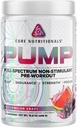 Nutrición básica Bomba Full-Spectrum Non-Stimulant Pre-Workout, con N03T Nitrato, Peak02, Alpha GPC, para Bomba Máxima, Fuerza y Rendimiento 20 Servimientos (Watermelon Grape)