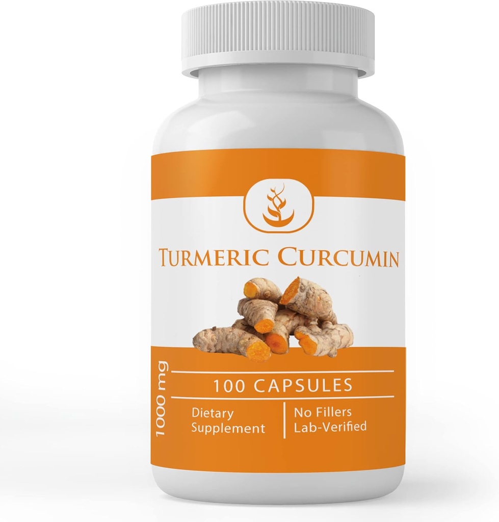Puro Ingredientes originales Curcumina Turmérica (100 capsules) No hay magnesio o rifles de arroz, siempre puro, lab verificado