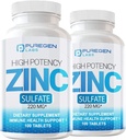 Laboratorios de puré de zinc Sulfato 220 mg Suplemento dietético Tabletas - 100 Cuenta (Pack of 2)