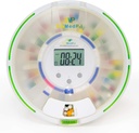 Dispensador automático de Píldoras EziMedPil con Alarma, Sonido & Luz, hasta 6 Alarmas/Día, 6 plantillas de dosis, Pantalla fácil de leer, Préstamo cerrado > Dispensador de medicamentos de 28 días para proteger las píldoras Privacidad