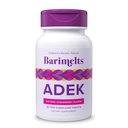 Barimelts ADEK - 60 Tablas de resolución rápida (2-Mes de suministro) - Vitaminas Bariatricas Libres de Azúcar para Mujeres incluyendo vitamina A, vitamina D, vitamina E &amp; vitamina K, sabor a fresa natural