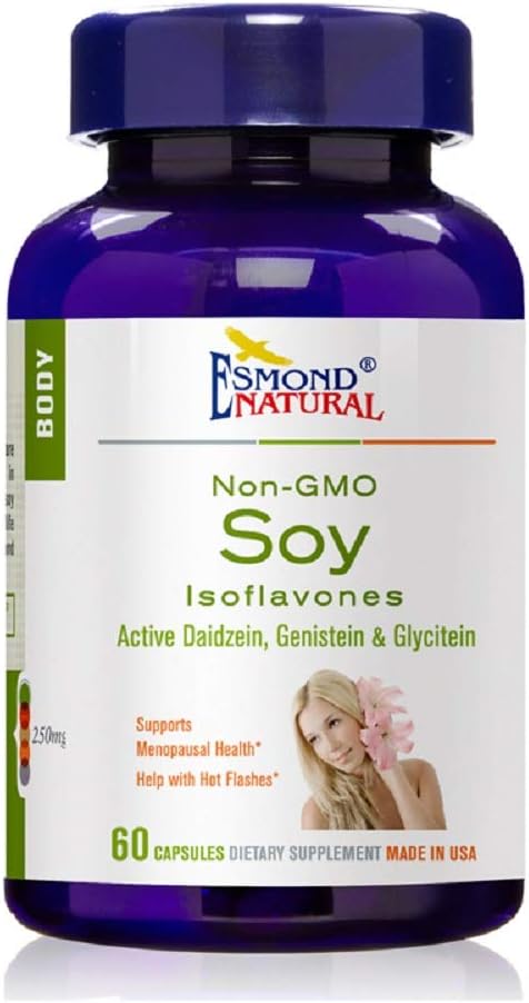Soy Isoflavones Non-GMO (Aportes Menopausal Health & Hot Flashes), GMP, Natural Product Assn Certified, Made in USA - 250mg, 60 cápsulas