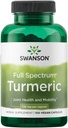 Swanson Full Spectrum Turmeric - Herbal Supplement Supporting Joint Health & Mobility - Natural Fórmula Apoyo Salud Digestiva - (100 cápsulas, 720 mg cada uno)