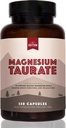 Natural Rhythm Magnesium Taurate, Alta Absorción Taurate, 750mg (150 mg de Magnesio Elemental) 120 cápsulas