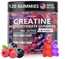 Creatine Monohydrate Gummies Complejo 8000 MG para Hombre Mujeres, Creatine Gummy con Taurine BCAA para el apoyo energético y la fuerza muscular, Sugar suplemento de preparación gratuita