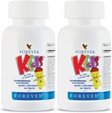 Para siempre Vivir - Niños Multivitamínicos Chewable - Grape Flavor for Healthy Growth and Development - Sin Sabores Artificiales - 120 Tabletas (Pack of 2)