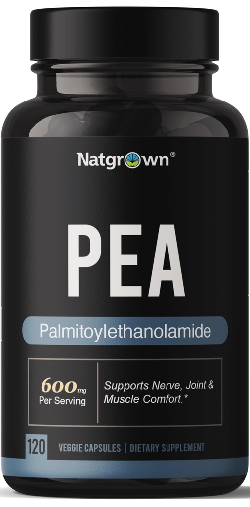 Natgrown Palmitoylethanolamide Pea Suplemento 600 mg - 120 cápsulas