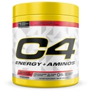 C4 Energy + Aminos Powder, 5g BCAAs " EAAs for Muscle Recovery, 3 Electrolytes for Hydration, 100mg Natural Caffeine, Pre Workout, Zero Sugar, 30 Servings, Fruit Punch