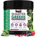Factor de fuerza Smarter Greens Superfoods Powder para soportar la digestión, Gut Health, Bloating, Greens Powder with Probiotics, Prebiotics, Digestive Enzymes, & Adaptogens, Pomegranate Berry, 30 Servings