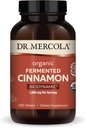 Dr. Mercola Biodynamic Organic Fermented Cinnamon, 90 Servings (180 Tablets), Suplemento dietético, 1000 mg Por Serving, Non-GMO, Certified USDA Organic, Demeter Certified Biodynamic