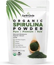 Spirulina Powder, Kosher, Raw and Non-Irradiated ← Pure Vegan Protein ← Premium Superfood, High in Amino Acids and Antioxidants - 4 Ounce