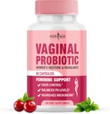 NUEVO AGE Vaginal Probióticos para Mujeres con Prebióticos, Extracto de Arándano, y un Lactobacillus Probiotic Blend, apoya el equilibrio de pH saludable, control de olores, flor vaginal - 60 cápsulas