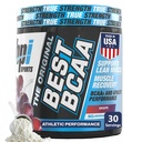 BPI Sports Best BCAA Powder - Muscle Recovery Support - Branched Chain Amino Amino Acids ¦ Building Blocks of Protein and Muscle - Post Workout Recovery – Hydration - Grape, 30 Servings