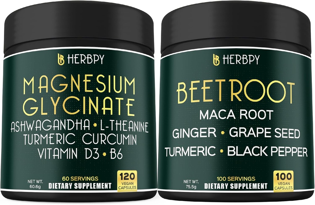 Bundle 6in1 Magnesium Glycinate Suplemento & 6in1 Beet Root Capsules