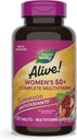 ¡La naturaleza está viva! Multivitaminas completas de las mujeres 50+, soporta Corazón sano, Cerebro, Huesos*, Antioxidantes Superalimentarios(1), B-Vitamins, Gluten Gratis, 130 Tabletas (Packaging May Vary)