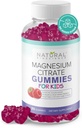 Gafas de magnesio gratis de azúcar para niños 100 mg - Calma & Sleep Support Chewable Kids Magnesium Suplemento, Sleep Aid, Anti-Stress, Bone Health, Muscle Relaxation, 30 Vegan Non-GMO Gluten-Free Gummies
