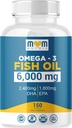 Omega 3 aceite de pescado con EPA máxima DHA - apoya cerebro, hígado, corazón & inmunidad - hecho en los EE.UU. - 150 Softgels