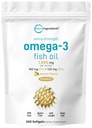 Micro Ingredientes Extra Strength Omega 3 Fish Oil Suplementos 1000mg Por Serving, 300 Softgels TEN Lemon Flavored ANTE Burpless ANTE EPA 180mg + DHA 120mg ← Deep Sea Fish