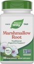 Camino de la Naturaleza Marshmallow Root - Suplemento de raíz de malvavisco para calma tradicional* - Sin gluten, sin lácteos - Cápsulas Easy-Swallow - 100 cápsulas (Packaging May Vary)