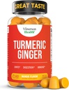 Suplemento Turmérico - Complejo de Curcumina C3 + Bota de jengibre para Gut & Conjunto de Salud - Suplemento Natural de Curcuminaciones 95% Curcuminoides. Contiene 260mg Extracto Tumérico. 60 Mango Flavor Turmeric Gummies