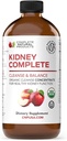 Riñón natural completo - Suplemento dietético líquido para la ayuda al riñón, limpieza y desintoxicación con vinagre de manzana, limón, Chanca orgánica Piedra, remolacha, ácido cítrico, vitamina C, & Más - 12oz