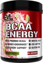 EVL BCAAs Aminoácidos Polvo - BCAA Energy Pre Workout Powder for Muscle Recovery Lean Growth and Endurance - Rehidrating Post Workout Recovery Drink with Natural Caffeine - Cherry Limeade