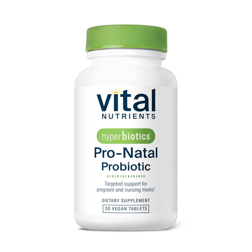 Hiperbióticos Nutrientes Vitales Probióticos Prenatales Pro-Natal para Mujeres TENIDO Apoyo para Nausea Ocasional, Bloating, y Gas ANTEPENDIDO Vegan Probiótico para Mujeres TEN Gluten, Dairy, Soy Gratis TEN 30 Tablets