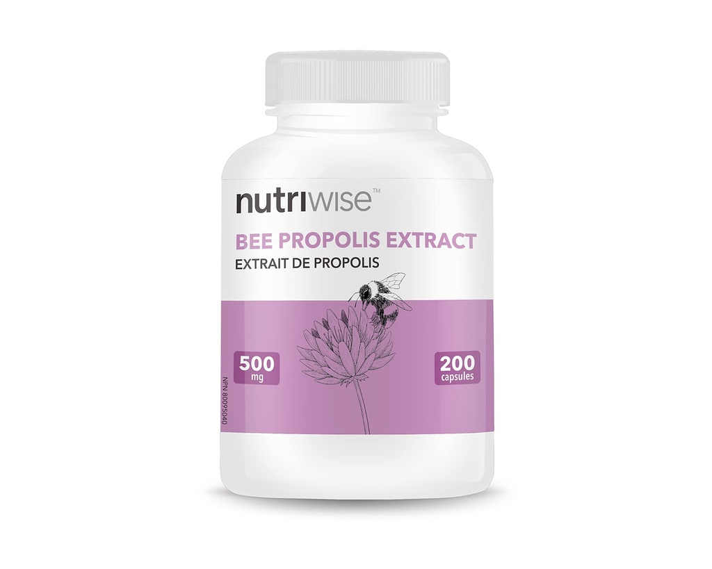 NutriWise Brasil Bee Propolis Extract Immune Support 500mg