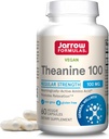 Jarrow Formulas Extra Strength Theanine 200mg " Regular Strength Theanine 100mg Relax Apoyo Capsules Bundle, 120 Veggie Capsules