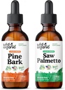 Wild & Organic Pine Bark Tincture 2 fl oz & Saw Palmetto Tintura 2 fl oz