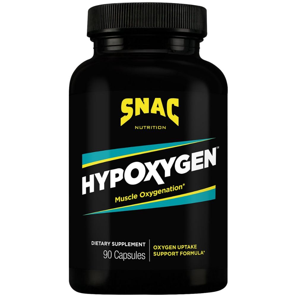 SNAC HypOxygen - Muscle Oxygenation Performance & Endurance Supplement, Mejora el VO2 Max & Assists with Recovery from High-Repetition Exercise, 90 Veggie Capsules (45 Servings)