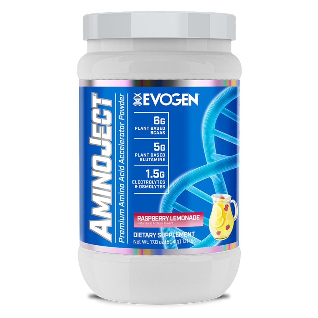 Evogen AminoJect - Premium BCAA Powder &amp; EAA Recovery Fórmula con electrolitos  durable Aminoácidos Suplemento para el crecimiento muscular, hidratación, " Recuperación peru Raspberry Lemonade ← 30 Servimientos