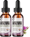 Milk Thistle Liver Cleanse Detox & Repair Suplemento Liver Support Liquid Drops with Dandelion Extract, Artichoke