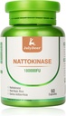 Suplementos de Nattokinase 180, 000FU Botella entera 60 cápsulas, 6, 000FU 2 cápsulas Suplementos nutricionales diarios Enzimas sistémicos Amigo vegetariano para soporte cardiovascular y circulatorio