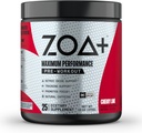 ZOA+ Zero Sugar Pre Workout Powder, Cherry Lime - NSF certificado para el deporte con electrolitos, creatina, Beta Alanine, Ginkgo Biloba, 200mg Caffeine - 25 Servings