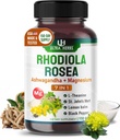 Suplemento de Rhodiola Rosea Enriquecido con Ashwagandha, Magnesium, L-Theanine, St. John's Wort, Lemon Balm - Soporte Mood, Sleeps Quality, y Mental Focus
