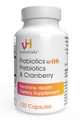 VH Essentials Probióticos para Mujeres con Prebióticos, Arándano &amp; Vitamina C - 120 Capsules (60 Day Supply) -Probióticos Apoyo Gut Balance, Salud y Salud Urinaria Tract Salud para Mujeres