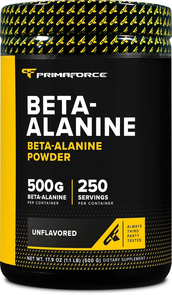 Primaforce Beta Alanine Powder 500 gramos (1.1lbs) Desarrollado - Pre Workout y Post Workout Suplemento