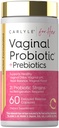 Carlyle Vaginal Probiotics for Women TEN 60 Capsules TENIDO CON Prebióticos TENIDO Apoyos Odor Saludable, pH, Yeast Balance, y Flora ANTE Vegan, Non-GMO, Gluten Free tención para Her