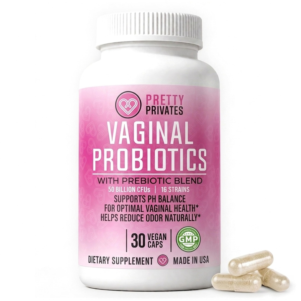 Probióticos vaginales para mujeres - Salud vaginal - PH Balance de un suplemento probiótico - No un supositorio - 60ct