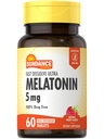 Sundance Melatonin 5mg Fast Dissolve Tablets ← 60 Cuenta Silencio Natural Berry Flavor ← Vegetariano, No-GMO, y Gluten Free Supplement