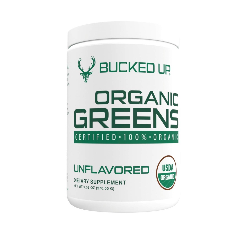Greens Superfood Powder Unflavored ← 8 Los Verdes Mezclados Más Esenciales TEN Certified 100% Orgánica ← Chlorella, Spinach, Kale, Spirulina, Alfalfa, Broccoli, Wheat Grass, " Barley Grass TEN 30 SERV ANTE 9.52 OZ