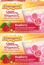 Emergen-C 1000mg Vitamina C Powder, con Antioxidantes, vitaminas B y electrolitos, suplementos de vitamina C para soporte de inmuno, mezcla de bebidas sin cafeína, sabor a frambuesa - 60 Conteo/2 Mes